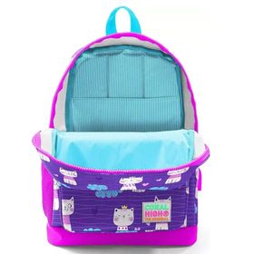 Coral High Kız Çocuk İlkokul Seti Pembe Mor Kedi Okul Çantası