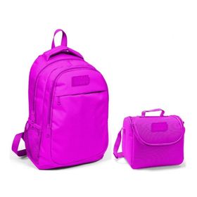 Coral High Kız Çocuk Pembe Okul Sırt Çantası ve Beslenme Çantası
