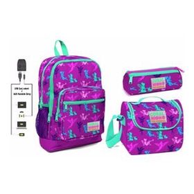 Coral High Kız Çocuk Peri USB ve AUX Çıkışlı Okul Çanta Seti