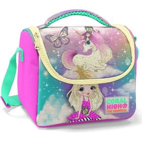 Coral High Kız Çocuk Unicorn ve Kız Okul - Thermo Yalıtımlı Beslenme Çantası