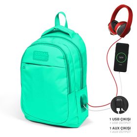 Coral High Kız Çocuk Yeşil Okul Sırt Çantası ve Beslenme Çantası