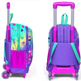 Coral High Kız Çocuk Yeşil Unicorn Tekerlekli Okul Çantası ve Kalemlik Set