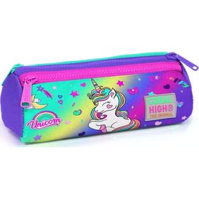 Coral High Kız Çocuk Yeşil Unicorn Tekerlekli Okul Çantası ve Kalemlik Set