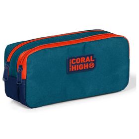 Coral High Lacivert İki Bölmeli Kalem Çantası - Erkek Çocuk Kalemlik