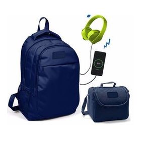 Coral High Lacivert Okul Erkek Çocuk - Usb Soketli Beslenme Çantası