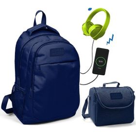 Coral High Lacivert Okul Erkek Çocuk - Usb Soketli Beslenme Çantası