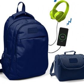 Coral High Lacivert Okul Erkek Çocuk - Usb Soketli Beslenme Çantası