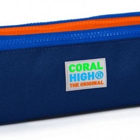 Coral High Lacivert Üç Bölmeli Kalem Çantası -Erkek Çocuk Kalemlik