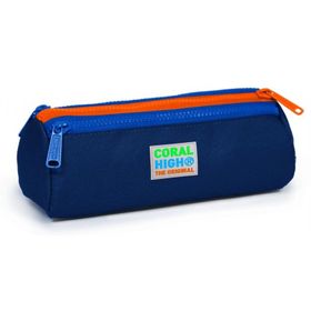 Coral High Lacivert Üç Bölmeli Kalem Çantası -Erkek Çocuk Kalemlik