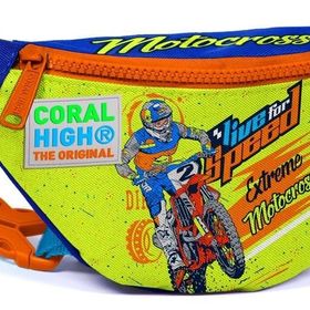 Coral High Mavi Sarı Motorsiklet Erkek Çocuk Günlük Bel Çantası