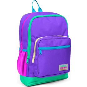 Coral High Mor Ilkokul ve Günlük Sırt Çantası - Kız Çocuk - USB Soketli Okul Çantası