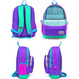 Coral High Mor Ilkokul ve Günlük Sırt Çantası - Kız Çocuk - USB Soketli Okul Çantası