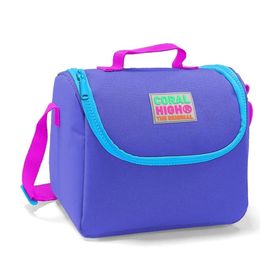 Coral High Mor Okul Çantası ve Beslenme Çantası Seti - Kız Çocuk - USB Soketli - Mavi Okul Çantası