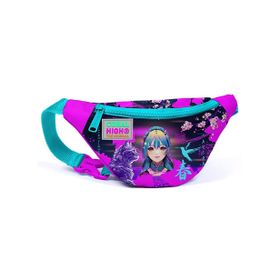 Coral High Mor Pembe Anime Kedi Baskılı Kız Çocuk Bel Çantası