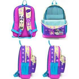 Coral High Mor Pembe Anime Okul Sırt ve Beslenme Çantası Seti Okul Çantası