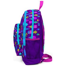Coral High Mor Pembe Kaktüs Temalı İlkokul Çanta Seti 3'lü Set Okul Çantası