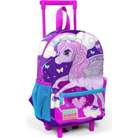 Coral High Mor Unicorn Baskılı Anaokul Çekçek Çanta