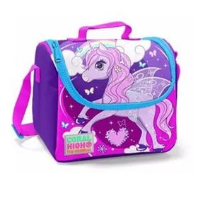 Coral High Mor Unicorn Baskılı Termoslu - Kız Çocuk Beslenme Çantası