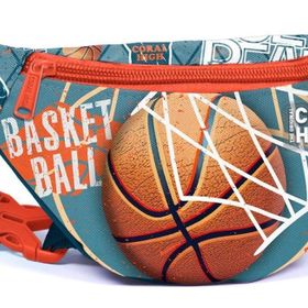 Coral High Nefti Turuncu Basketbol Baskılı Erkek Çocuk Bel Çantası