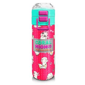 Coral High Neon Mercan Suyeşili Alpaka Desenli 500 ml Termos
