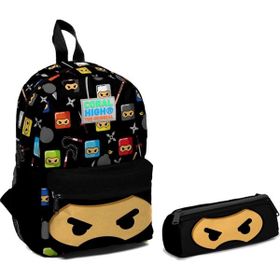 Coral High Ninja Baskılı Erkek Çocuk Yuva ve Anaokulu Çanta Seti - Renkli Okul Çantası