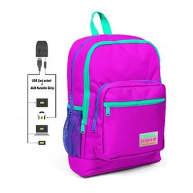 Coral High Pembe Kız Çocuk İlkokul Çantası ve Kalemlik Seti