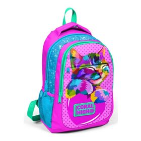 Coral High Pembe Kız Çocuk İlkokul Ortaokul Sırt Çantası