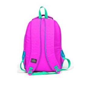 Coral High Pembe Simli Kedi Desenli Üç Bölmeli Okul Çantası ve Iki Bölmeli Kalem Çantası 2'li Set Kalemlik