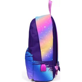 Coral High Renkli Unicorn Desenli Sırt Çantası - Okul Ve Günlük - Usb+aux Soketli Okul Çantası