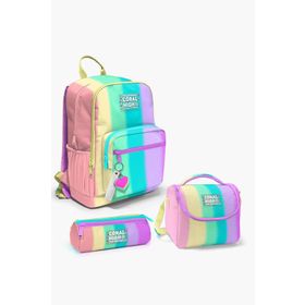 Coral High SET0123630 Renkli 3’lü Okul Çanta Seti