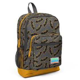 Coral High SET0123721 Kids Koyu Gri Hardal Yarasa Desenli 3’lü Okul Çanta Seti