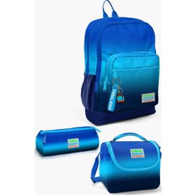 Coral High SET0123745 Kids Lacivert Mavi Renk Geçişli 3’lü Okul Çanta Seti