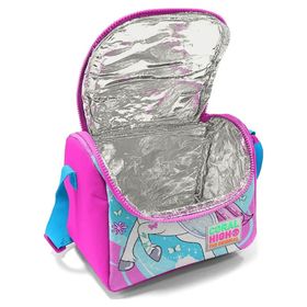 Coral High SET0123911 Kids Mavi Neon Pembe Unicorn Desenli Çekçekli 3’lü Okul Çanta Seti