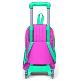 Coral High SET0123933 Kids Pembe Su Yeşili Unicornlu Kız Desenli Çekçekli 3’lü Okul Çanta Seti