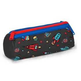 Coral High SET0223469 Kids Koyu Gri Kırmızı Uzay Desenli 2'li Okul Çanta Seti