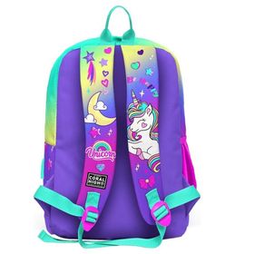 Coral High SET0223829 Kids Lavanta Su Yeşili Unicorn Desenli Usb'li 2'li Okul Çanta Seti