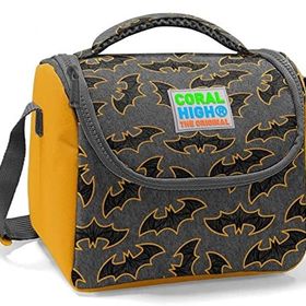 Coral High Siyah Yarasa Desenli Erkek Çocuk Isı Yalıtımlı Beslenme Çantası