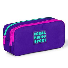 Coral High Sport İki Gözlü Mor Kalem Çantası