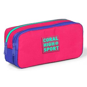 Coral High Sport İki Gözlü Neon Mercan Lavanta Kalemlik