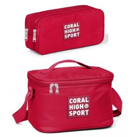 Coral High Sport Kırmızı Beslenme ve Kalem Çantası Okul Seti
