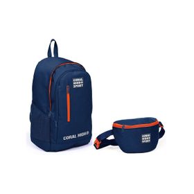 Coral High Sport Lacivert İlkokul Ortaokul Lise Okul Çantası Seti