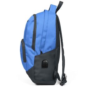 Coral High Sport Mavi-Gri Laptop Bölmeli Usb Çıkışlı Okul Sırt Çantası