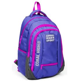 Coral High Sport Mor Ortaokul ve Günlük Sırt Çantası (Beyaz) Okul Çantası