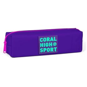 Coral High Sport Tek Bölmeli Mor Kalem Çantası