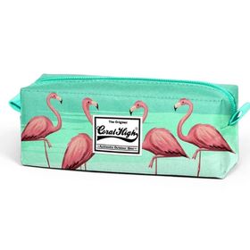 Coral High Tek Gözlü Yeşil Flamingo Desenli - Kız Kalemlik