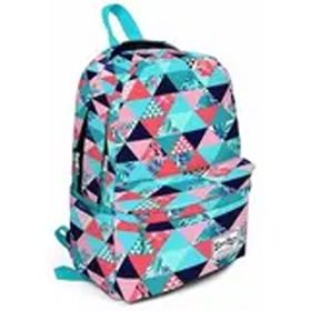 Coral High Üç Gözlü Flamingo Ekose Desenli 15,6 Inc Laptop Bölmeli Okul ve Günlük Sırt Çantası