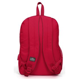 Coral High USB Sport Kırmızı Okul Sırt Çantası Beslenme Seti