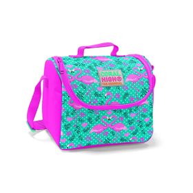 Coral High Yeşil Flamingo Baskılı Termoslu Kız Çocuk Beslenme Çantası