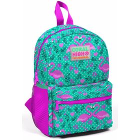 Coral High Yeşil Flamingo Desenli Kız Çocuk Okul Çanta Seti