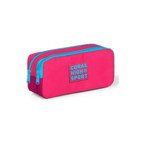 Coral High YGN22154 Sport Pembe Kırmızı Mavi Iki Gözlü Kalemlik